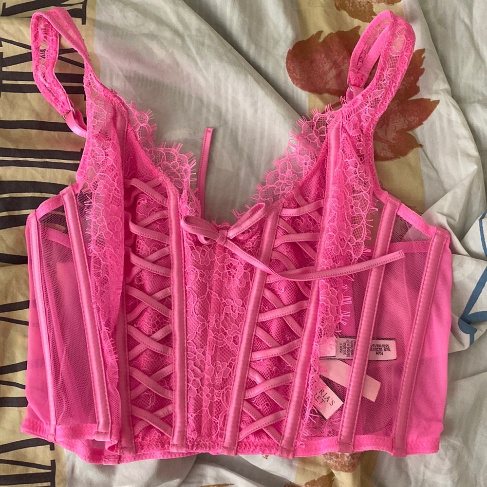 Victoria’s Secret pink corset
